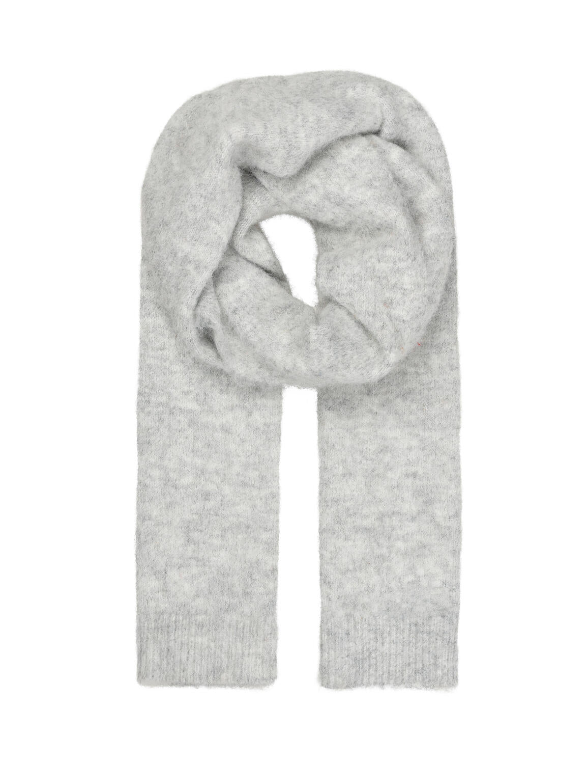 Sanelina-M strikket halstørklæde - grey melange